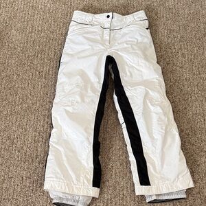 16 junior Obermeyer White and Black Ski Pants